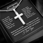 To My Beautiful Soulmate - Proudly- Crafted Cross Necklace M