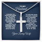 TO MY HUSBAND-FAITH- CROSS NECKLACE