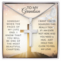 To My Grandson- SPECIAL- Stainless Steel Cross Necklace