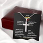 To My PAPA - Love - Stainless Steel Cross Necklace