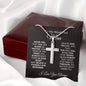 TO MY WONDERFUL MAN-Cross Necklace