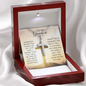 To My Grandson- SPECIAL- Stainless Steel Cross Necklace