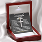 To My Son - Special - Stainless Steel Cross Necklace