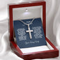 TO MY HUSBAND-FAITH- CROSS NECKLACE