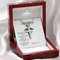 To My Nurse- Congratulations Well Done-Faith Cross Necklace
