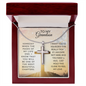 To My Grandson- SPECIAL- Stainless Steel Cross Necklace
