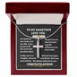 To My Daughter - Thoughtful - Stainless Steel Cross Necklace