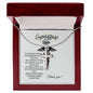 To My Nurse- Congratulations Well Done-Faith Cross Necklace