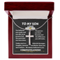 To My Son - Special - Stainless Steel Cross Necklace