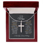 To My Man - Cross Necklace