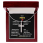 To My PAPA - Love - Stainless Steel Cross Necklace