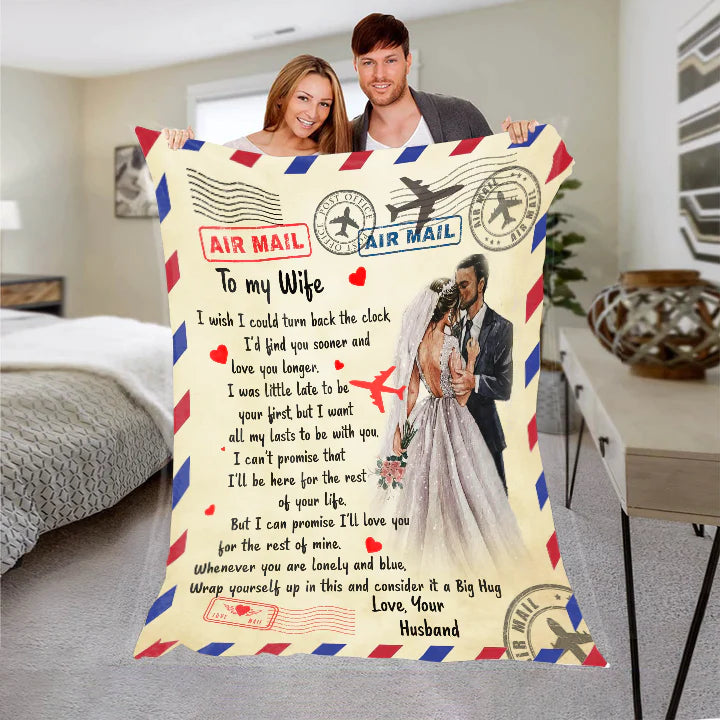 To My Wife -I Wish I Could-Premium Mink Sherpa Blanket 50x60