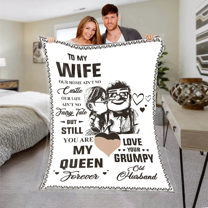 To My Wife Home/Castle Forever -Premium Mink Sherpa Blanket 50x60 Sale price $49. 95 USA