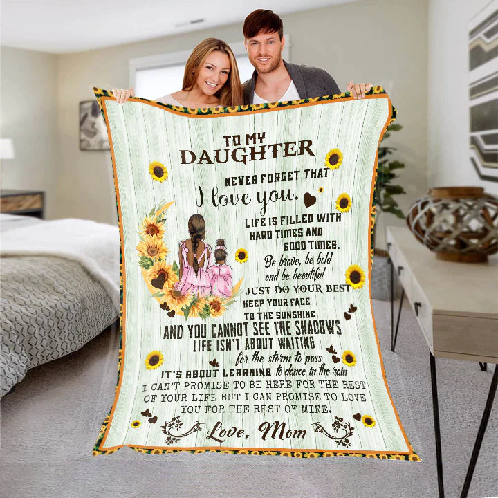 To My Daughter-Life Is Filled With-Premium Mink Sherpa Blanket 50x60 SALE price$49.95 USD
