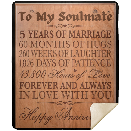 To My Soulmate Our Life Together -Premium Mink Sherpa Blanket 50x60 SALE price $49.95 USD