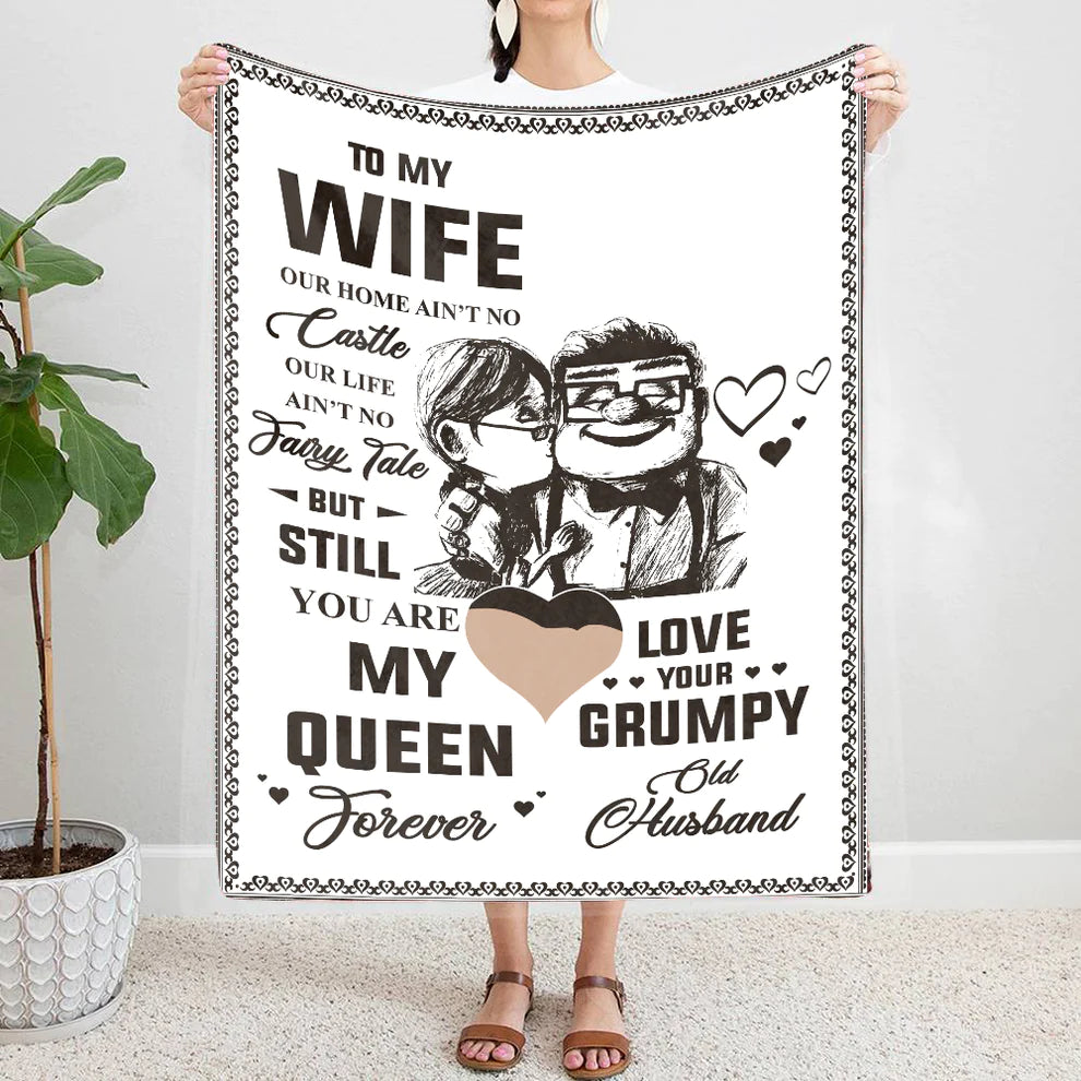 To My Wife Home/Castle Forever -Premium Mink Sherpa Blanket 50x60 Sale price $49. 95 USA