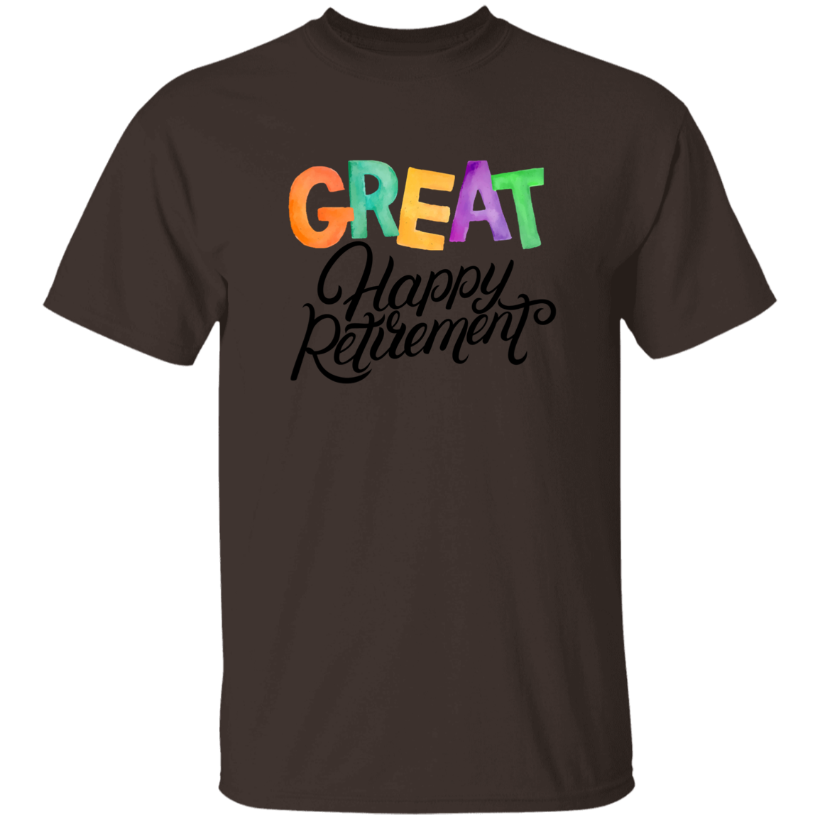 Great Happy Retirement-T-Shirt-100% Cotton