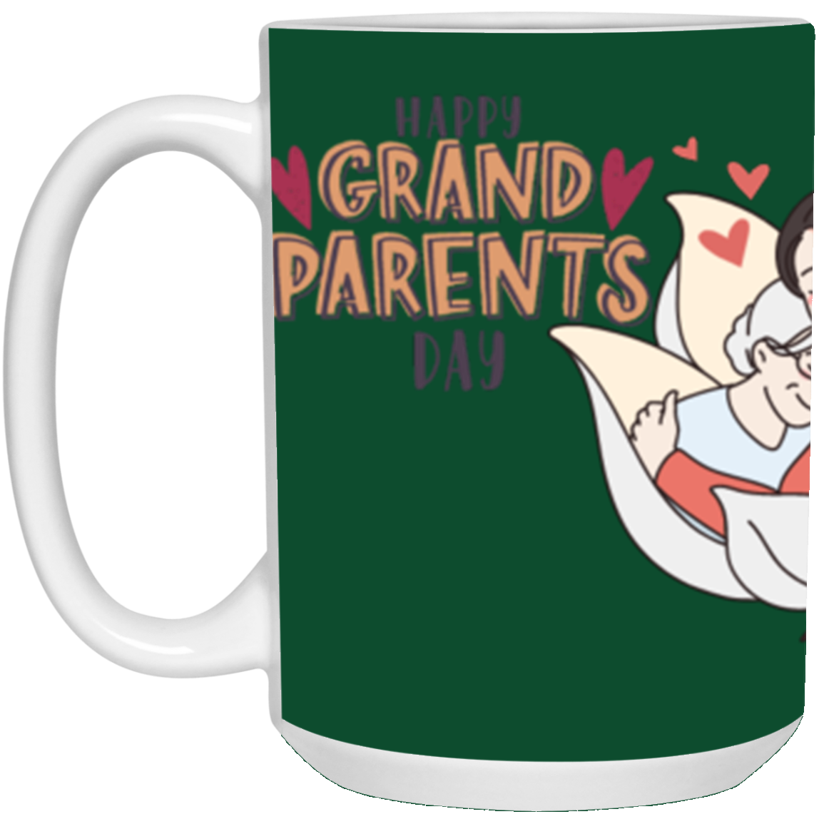 #2-HAPPY  GRANDPARENTS DAY -MUG (2) 21504 15 oz. White Mug
