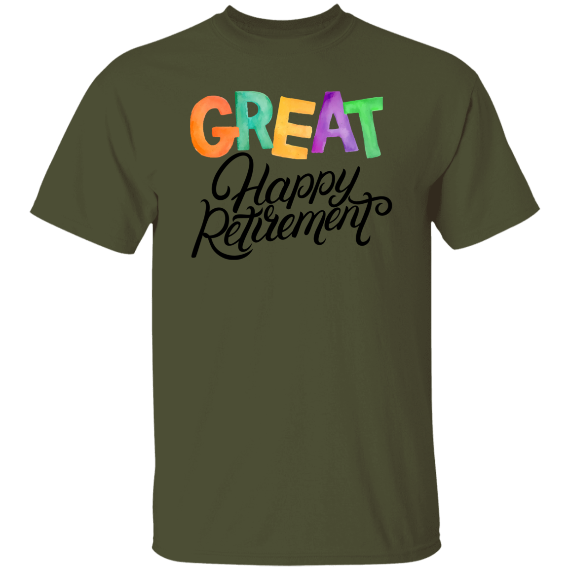 Great Happy Retirement-100% Cotton-T-Shirt
