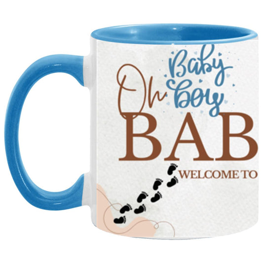 #1-MUG OH BABY BOY WELCOME TO OUR WORLD 11oz