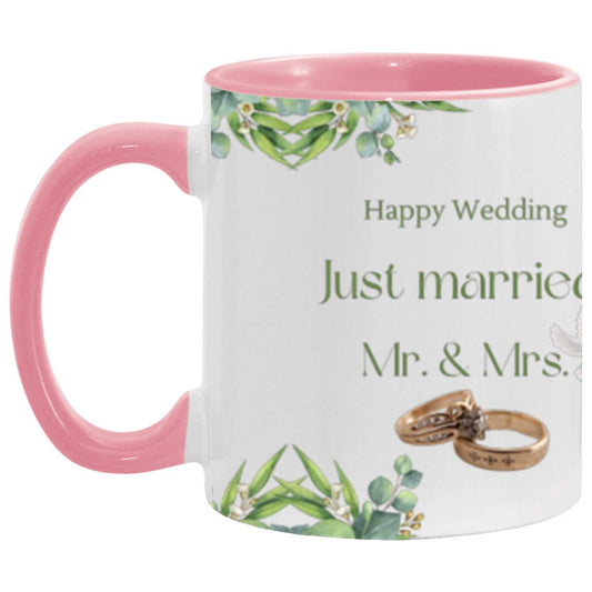 #1-MUG MR. & MRS. JUST MARRIED 11 oz