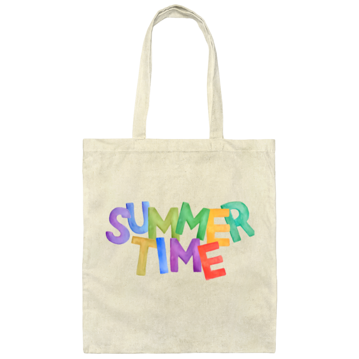 TOTE SUMMERTIME-BAG 100% COTTON CANVAS