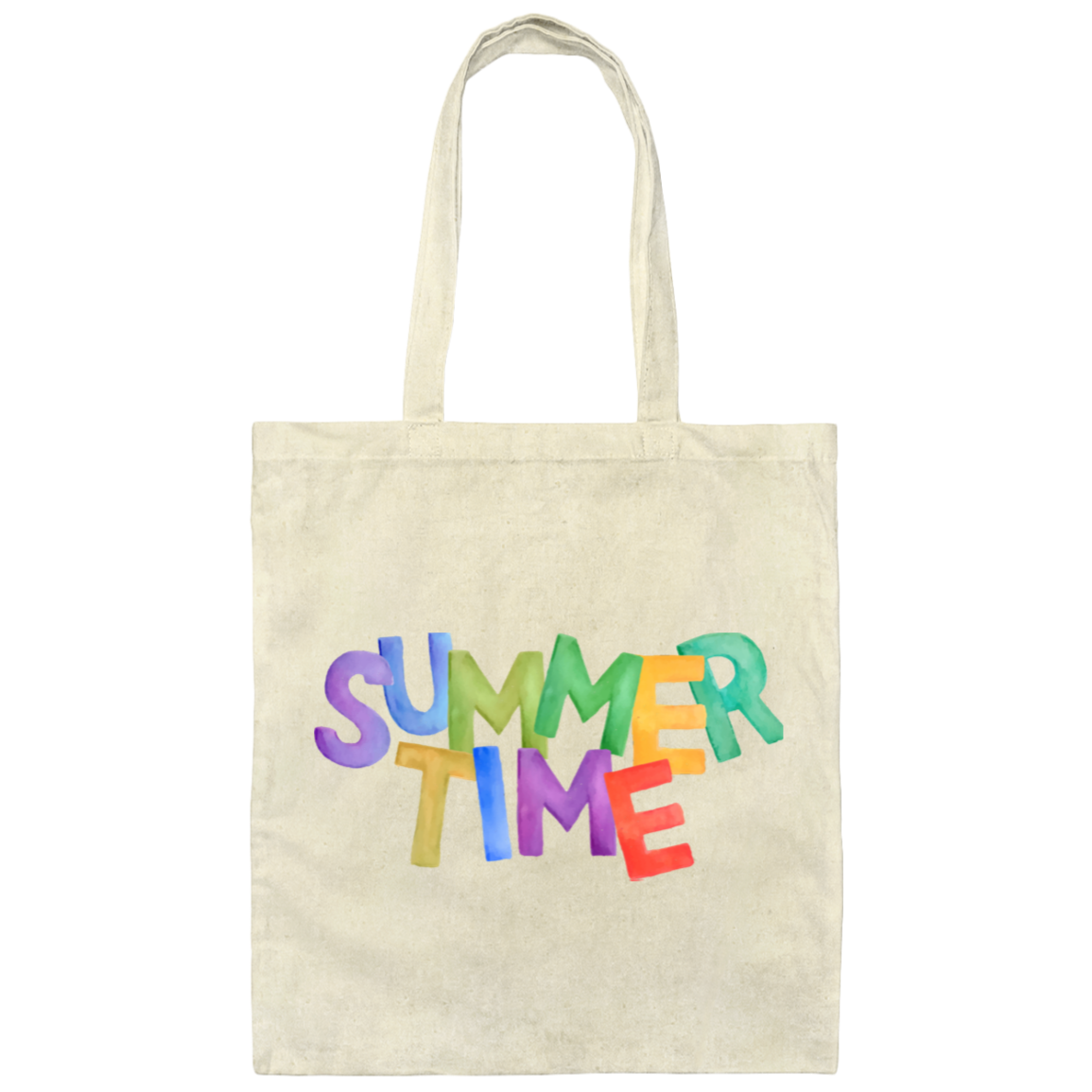 TOTE SUMMERTIME-BAG 100% COTTON CANVAS