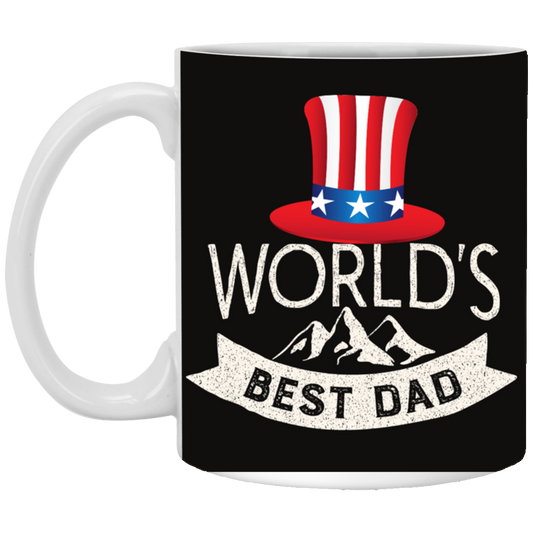 WORLD'S BEST DAD-11 oz. White Mug