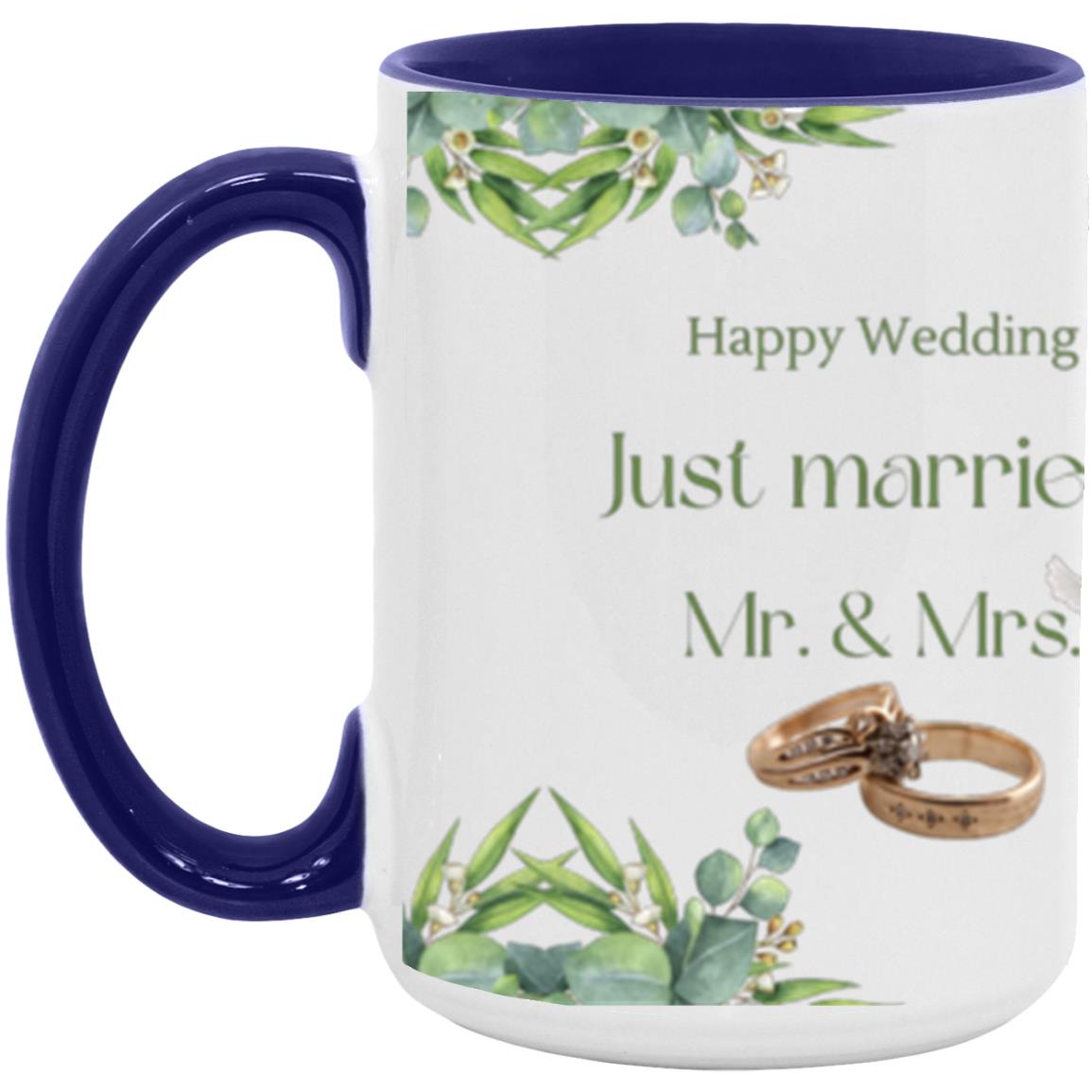 #1-MUG MR. & MRS.JUST MARRIED 15 oz