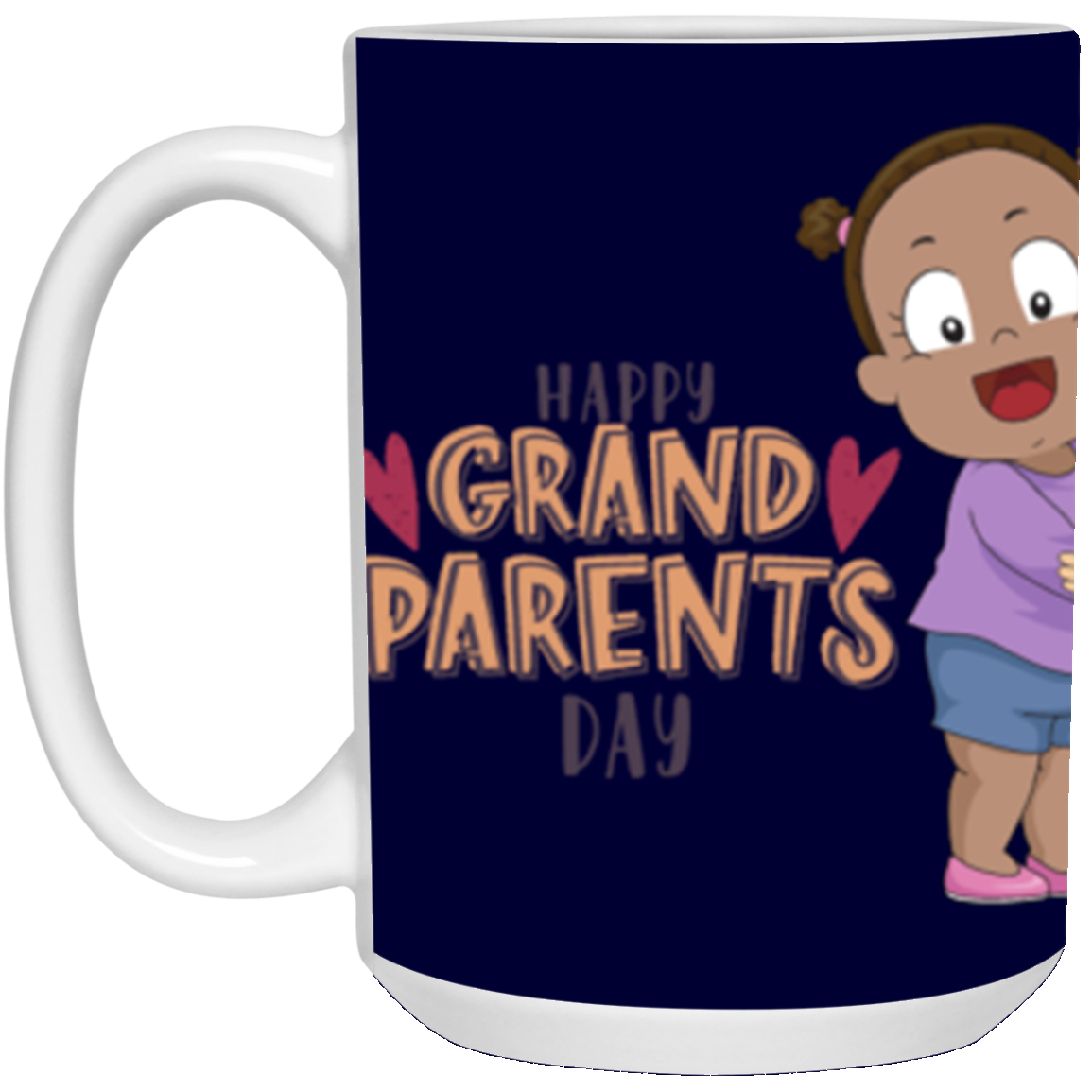 HAPPY  GRANDPARENTS DAY -MUG 21504 15 oz. White Mug