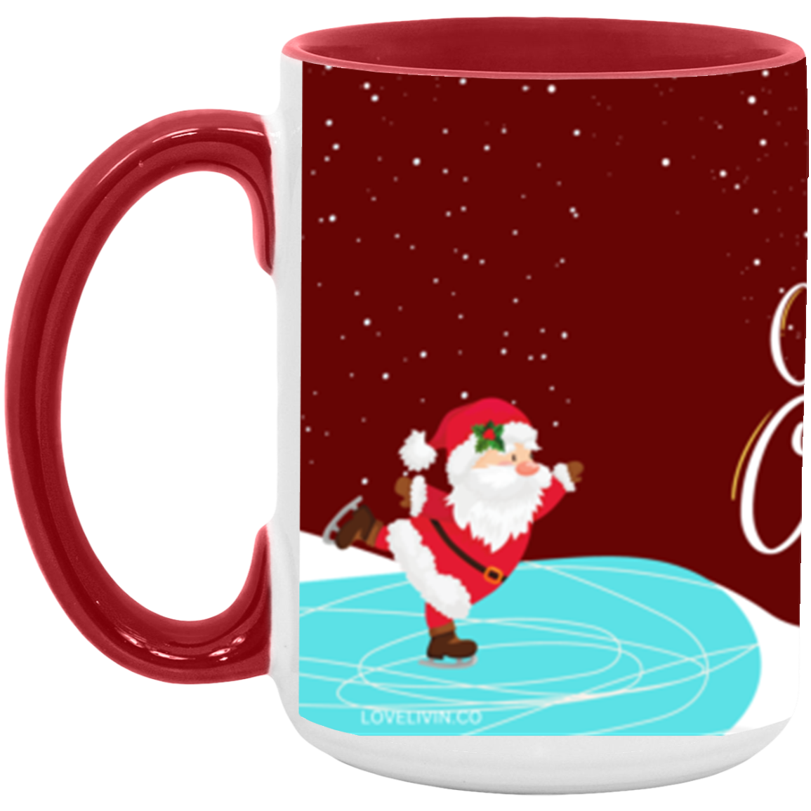 2-Red Merry Christmas Mug-Wrap