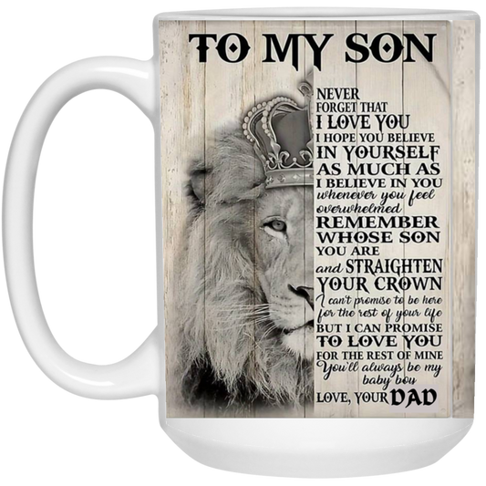 To My Son Never Forget King-DAD -Premium Mink Sherpa Blanket 50x60