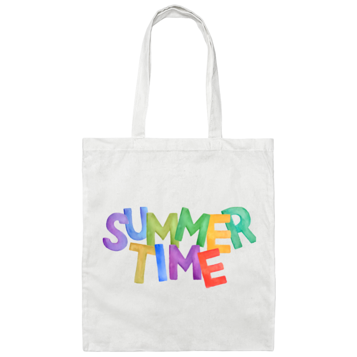 TOTE SUMMERTIME-BAG 100% COTTON CANVAS