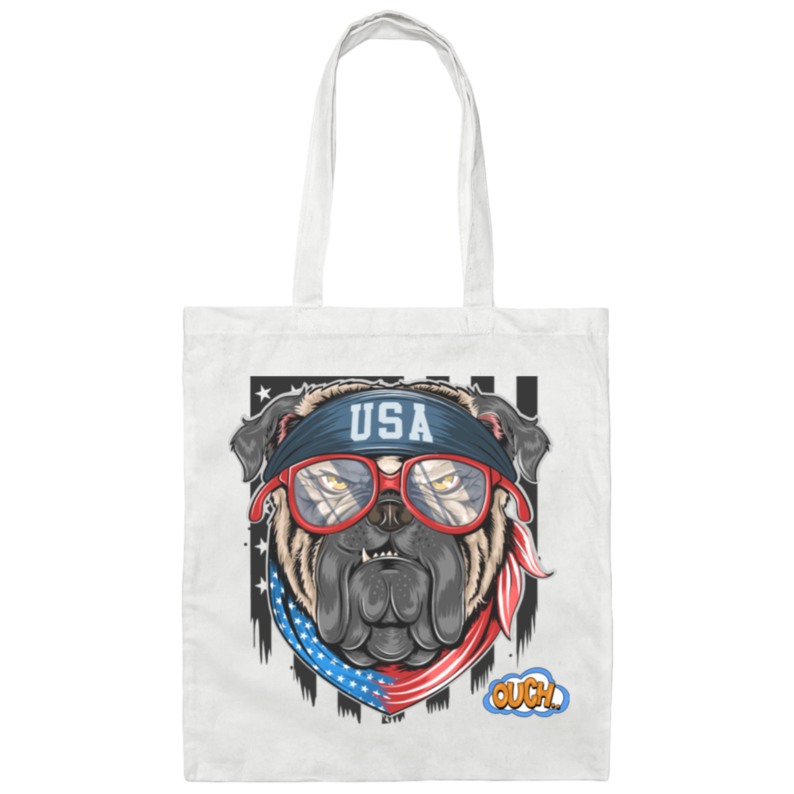 USA DOG-OUCH-100% Cotton Canvas Bag