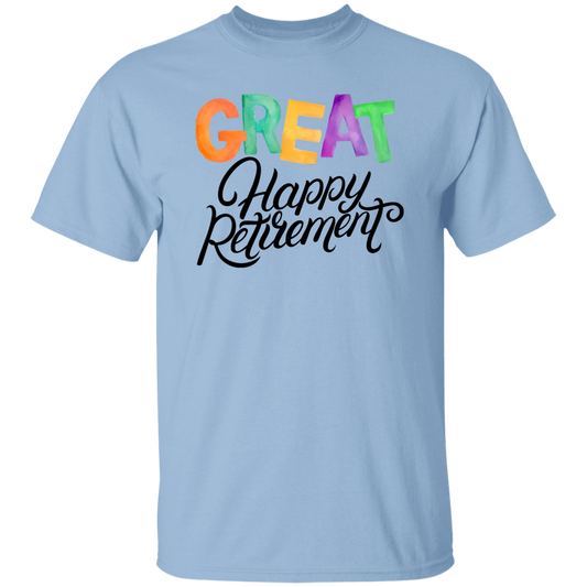 Great Happy Retirement-100% Cotton-T-Shirt