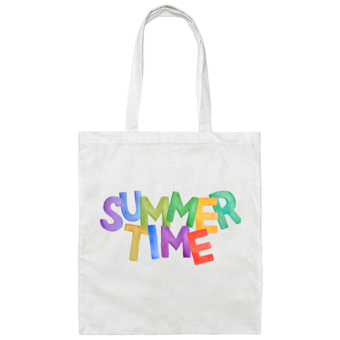 TOTE SUMMERTIME-BAG 100% COTTON CANVAS