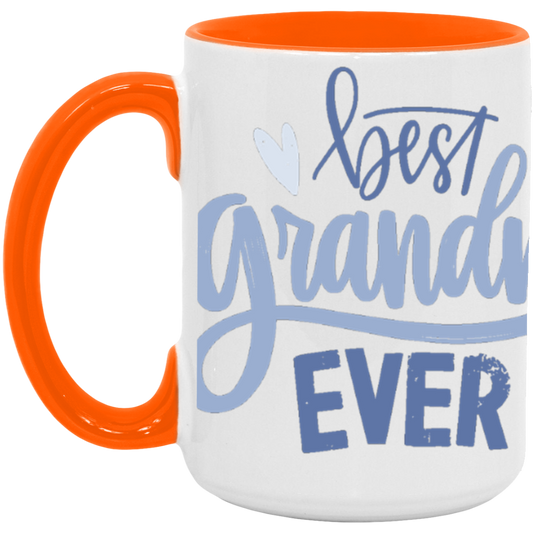 TO MY GRANDCHILDREN-Best Grandma Ever 15oz. Accent Mug