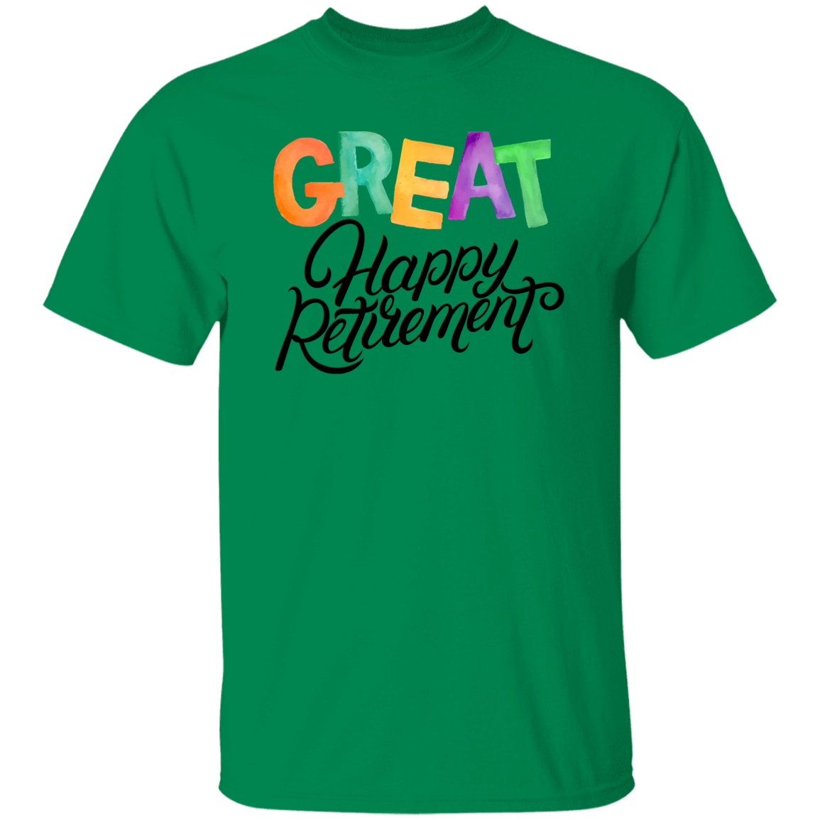 Great Happy Retirement-100% Cotton-T-Shirt