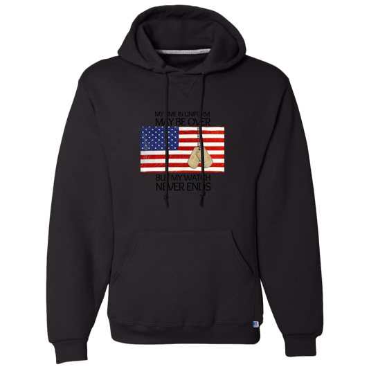 #1- My Time in Uniform May Be Over but My Watch Never Ends-T-Shirt Hoodie