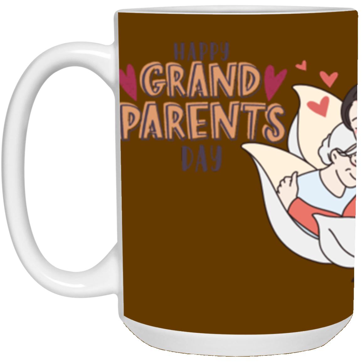 #2-HAPPY  GRANDPARENTS DAY -MUG (2) 21504 15 oz. White Mug
