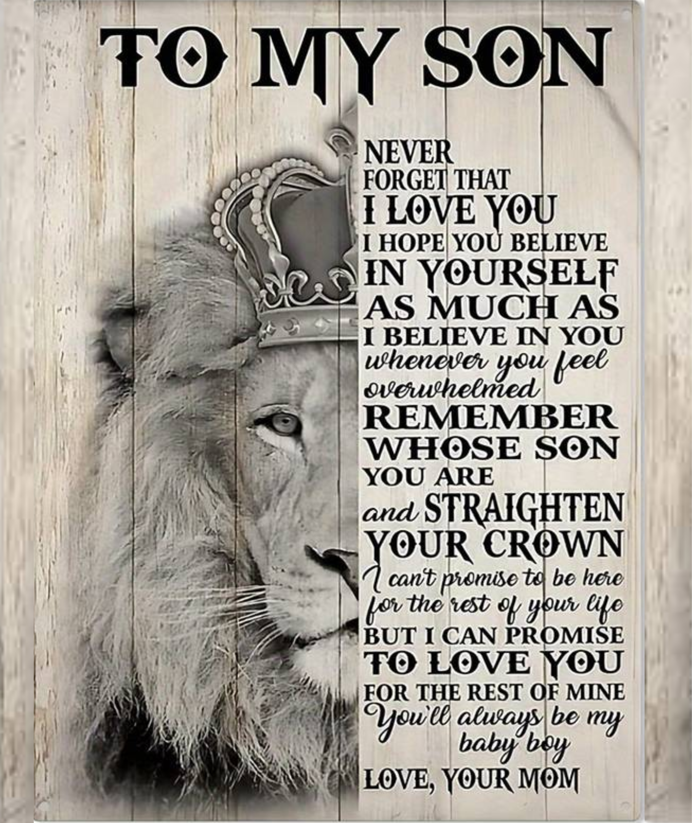 To My Son Never Forget King-MOM -Premium Mink Sherpa Blanket 50x60 SALE price $49.95 USD