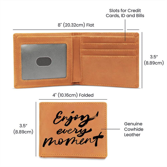 ENJOY EVERY MOMENT-GRAPHIC LEATHER WALLET❤️