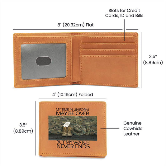 Never Forget-Dog Tag Boots-Graphic Leather Wallet