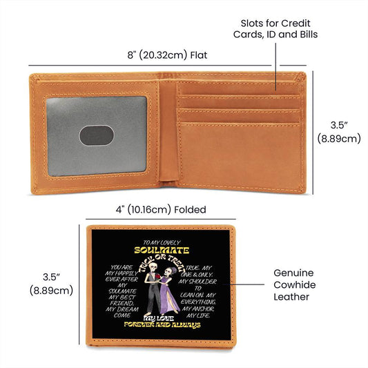 To My Soulmate-Halloween Trick or Treat-Graphic Leather Wallet