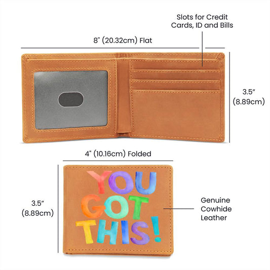 You Got This-Feel It-Graphic Leather Wallet