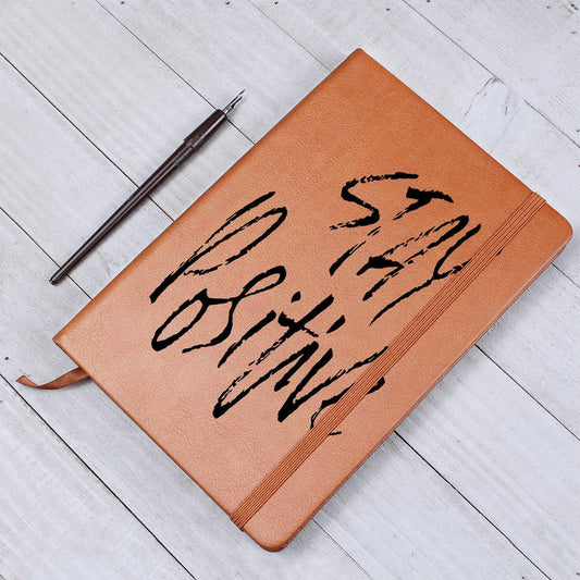 To Us All-Stay Positive Graphic Leather Journal is the Perfect Gift❤️