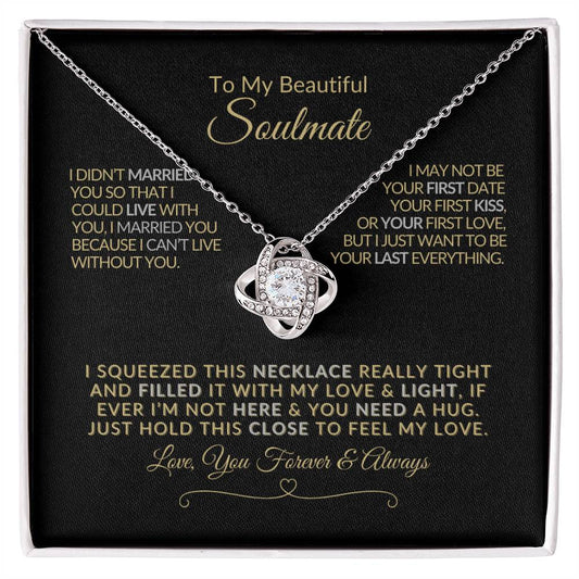 To My Beautiful Soulmate| Married |Love Knot Necklace ❤️⭐⭐⭐⭐⭐