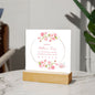 Happy Mother's Day-Amazing Mom -Square Acrylic Plaque!