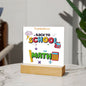 CONGRATULATIONS-BACK TO SCHOOL-Square Acrylic Plaque!❤️