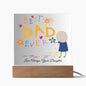 BEST DAD EVER-WISHING U THE BEST YEAR-Square Acrylic Plaque